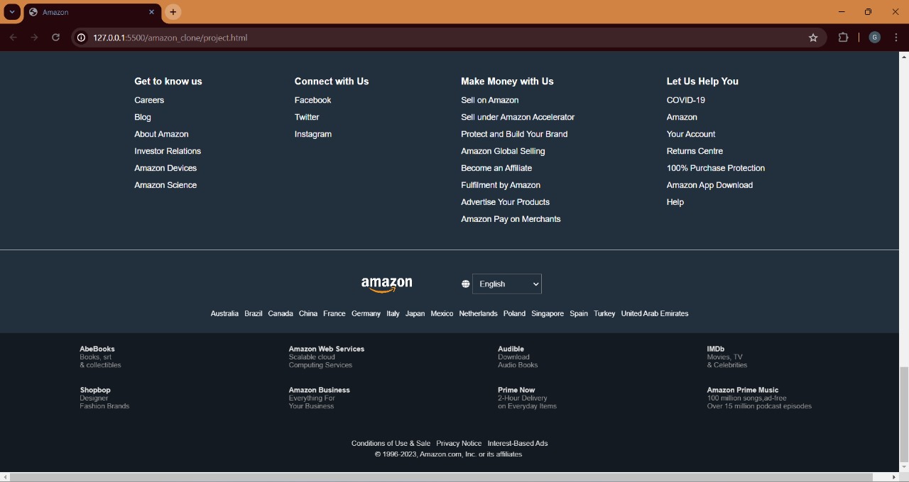 amazon frontend